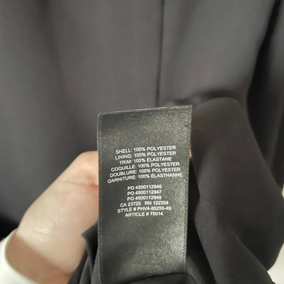 Aritzia Wilfred Novella Dress Long  Sleeve Sweetheart Neck Black Size Small - Picture 7 of 7